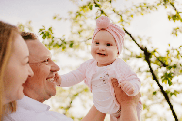 Photos shows a baby who has had a cleft palate repaired, a procedure that can be done at Reid Health Plastic and Reconstructive Surgery
