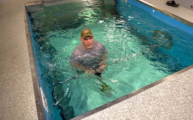 A patient participating in therapy session at Reid Rehabilitation Services