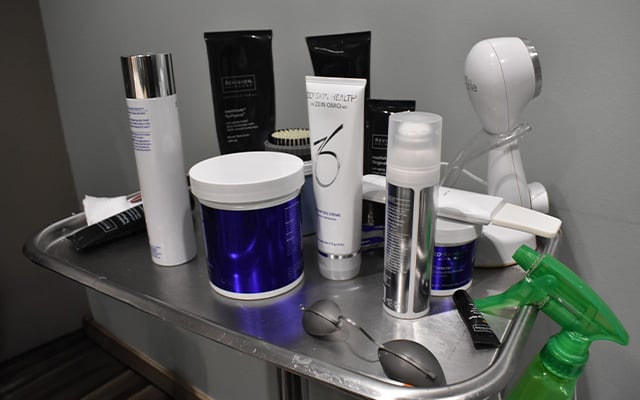 A image of different products that are used and sold at Revive.