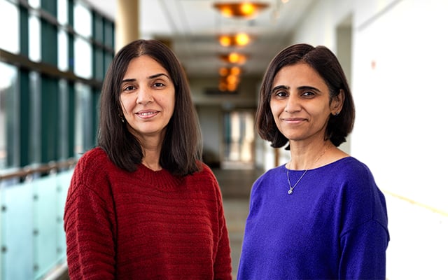 Reid Health Sleep Center providers, Nuzhat un Nisa, MD (left)  and Novera Inam, MD (right)