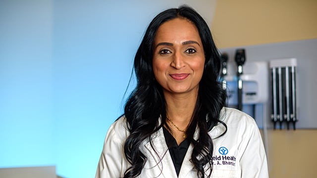 Reid Health's Dr. Annuradha Bhandari in the Perioperative Clinic 