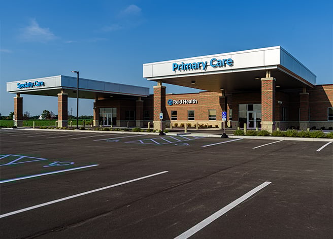 The exterior of Reid Health's Brookville location