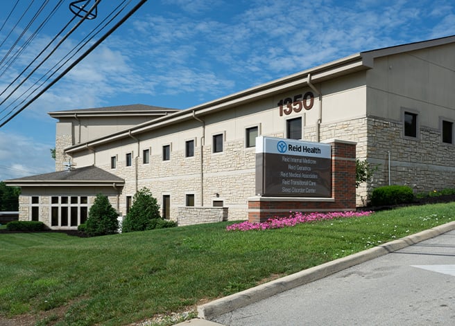 The exterior of Reid Health's 1350 Building location