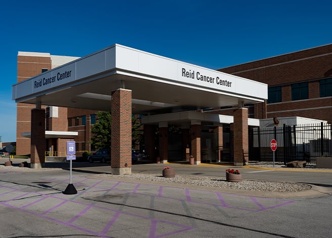 The exterior of Reid Health's Richmond Cancer Center location