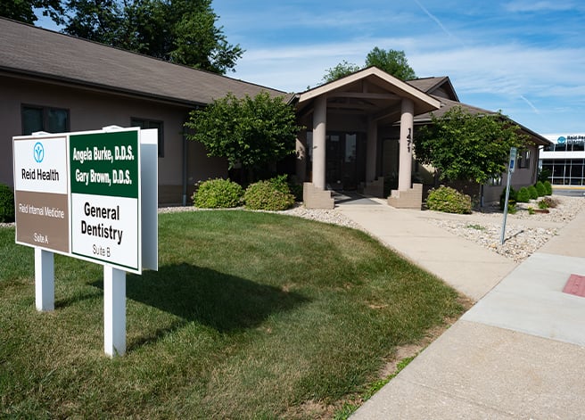 The exterior of Reid Health's Family Health location
