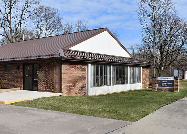 The exterior of Reid Health's Outpatient Behavioral Health location