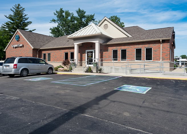 The exterior of Reid Health's Richmond Urgent Care location