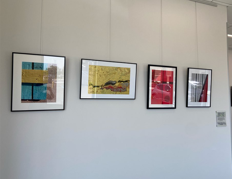 A sampling the latest installment of art at Reid Health Connersville, Homles Gallery, titiled “Abstract Expressions: A Personal Perspective,”