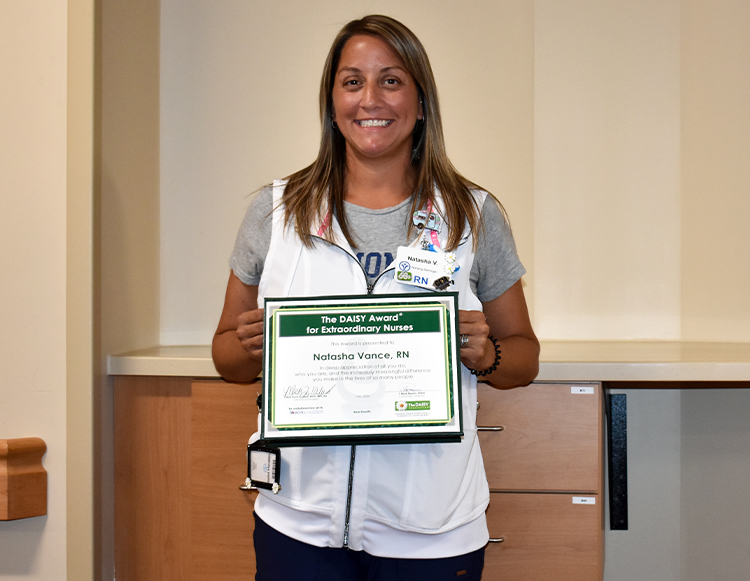 Reid Health, Natasha Vance, RN is the July 2026 Daisy winner