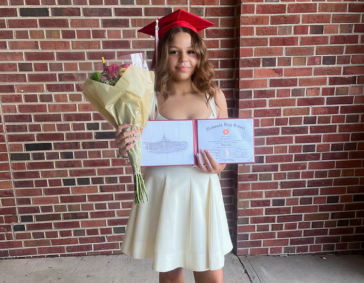 Brooklyn Clark, 2026 recipient of the Officer Seara Burton and Brev Law Enforcement Scholarship
