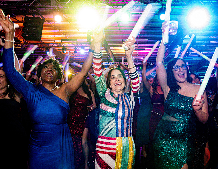 Three ladies having a ball at the 2025 Kaleidoscope