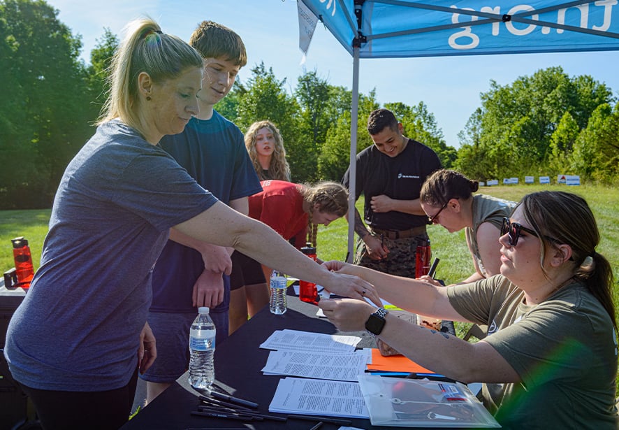 Reid Health Foundation team at the Reid Health Adventure Course in June 2025