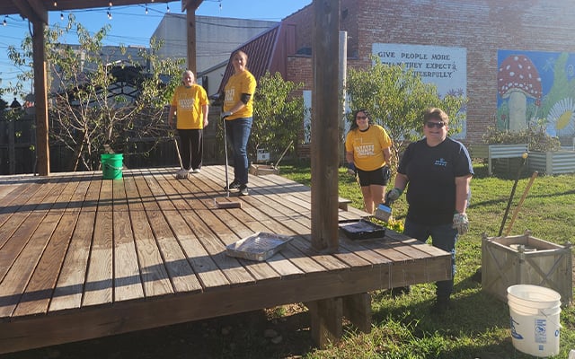 Members of Reid Health participating in Fayette County Day of Sharing