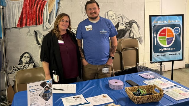 Ashley Shepard and Andrew Hoover at an event 