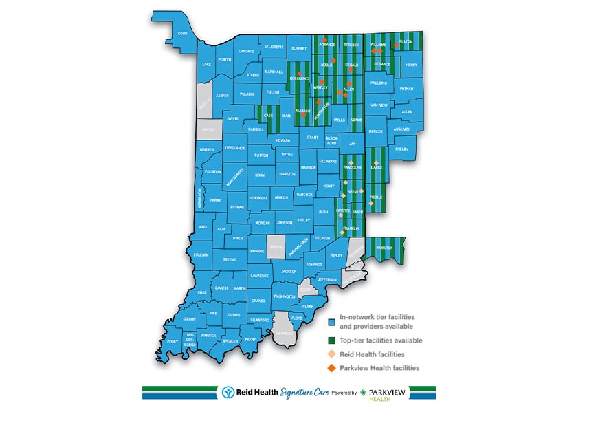 A map graphic showing the EPO Network