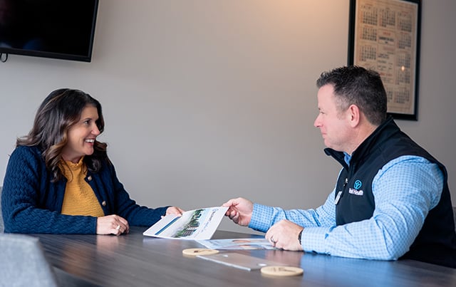 Reid Health Craig Towns, meeting with a local insurance agent talking about Signature Care