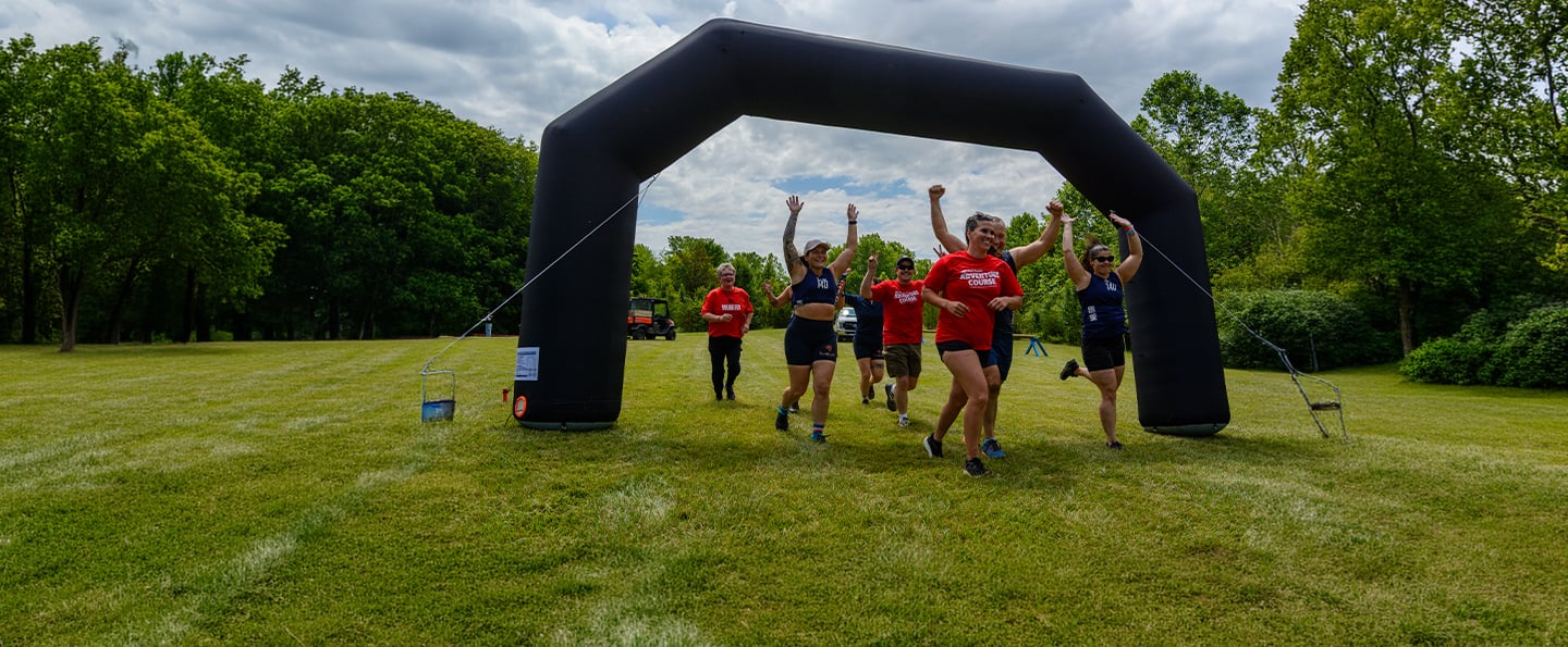 Eight participates in the 2026 Reid Adventure course crossing the finish line