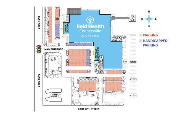 Reid Health Connersville Building Map