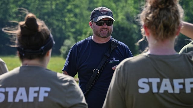 Reid Health Employees volunteering their time at the Reid Adventure Course