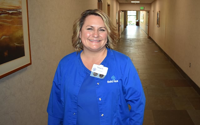 Reid Health's CT technologist, Tonya Swallow