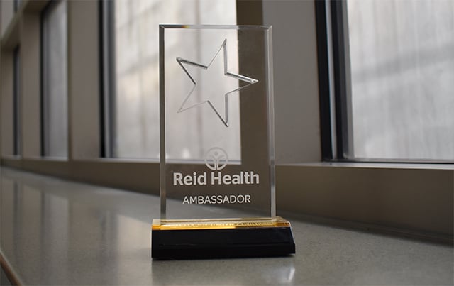 An example of the award the person receives an the ambassador