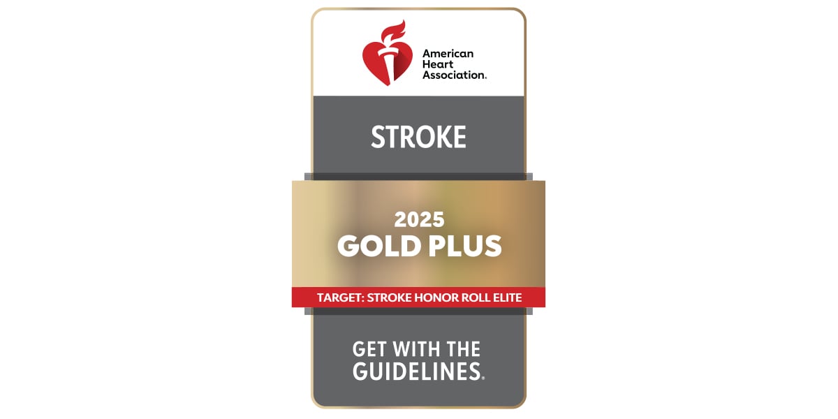 American Heart Association Get With the Guidelines Stroke Gold Plus Logo