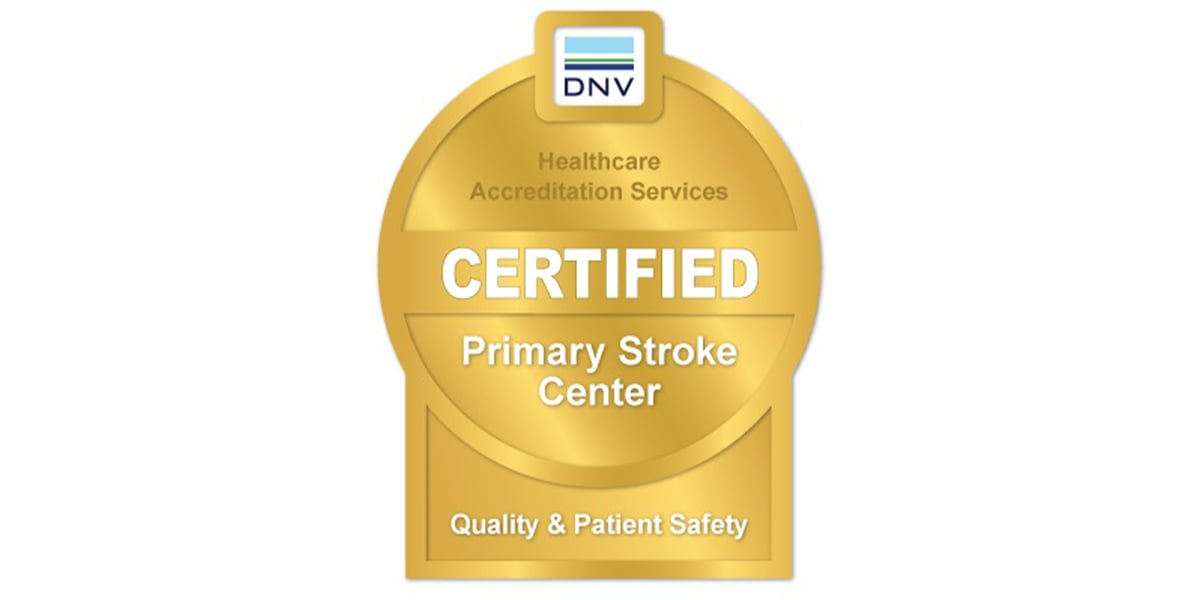 DNV Certified Primary Stroke Center Logo