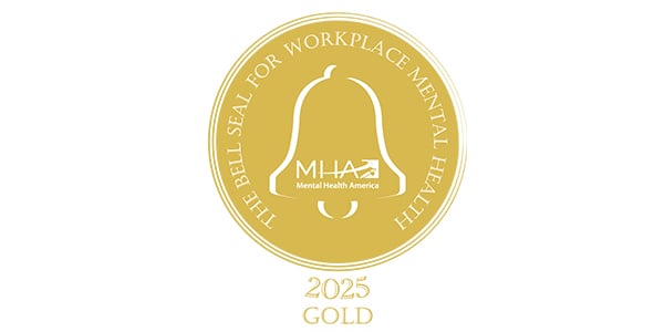 Bell Seal for Workplace Mental Health 2025 Gold logo 