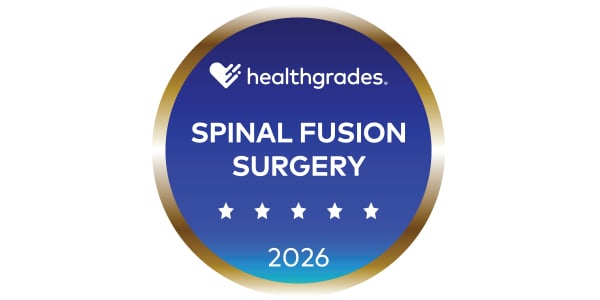 Healthgrades 5-Star Spinal Fusion 2026 Recipient  logo