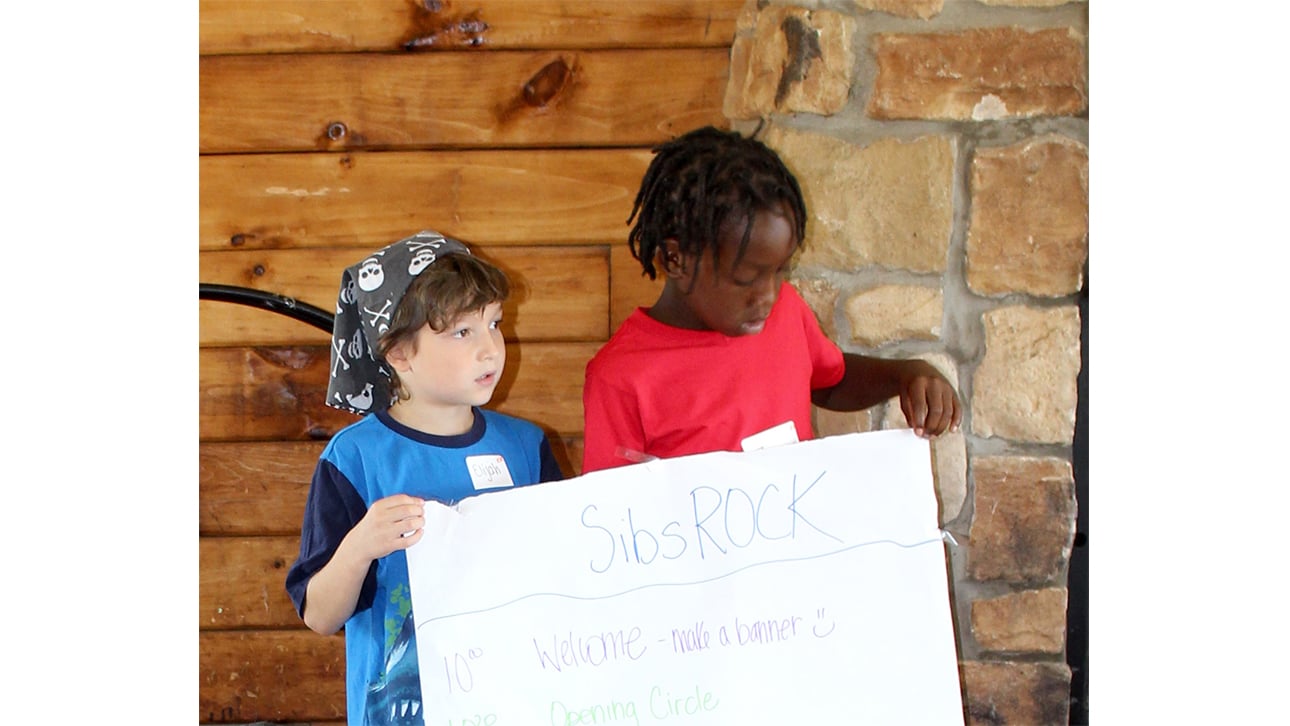 two boy at CompassionNet's SibsROCK! day