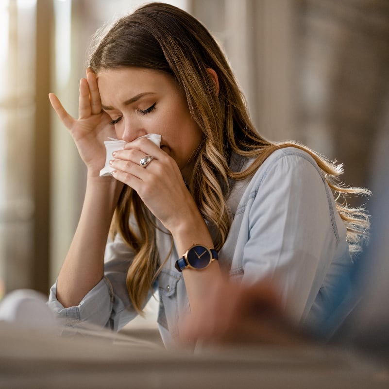 Thumbnail of a girl with aggravating allergies