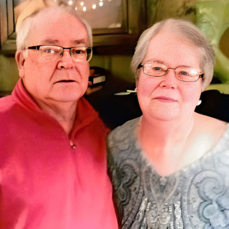 Kay Sullivan and her husband at their 50th wedding anniversary party