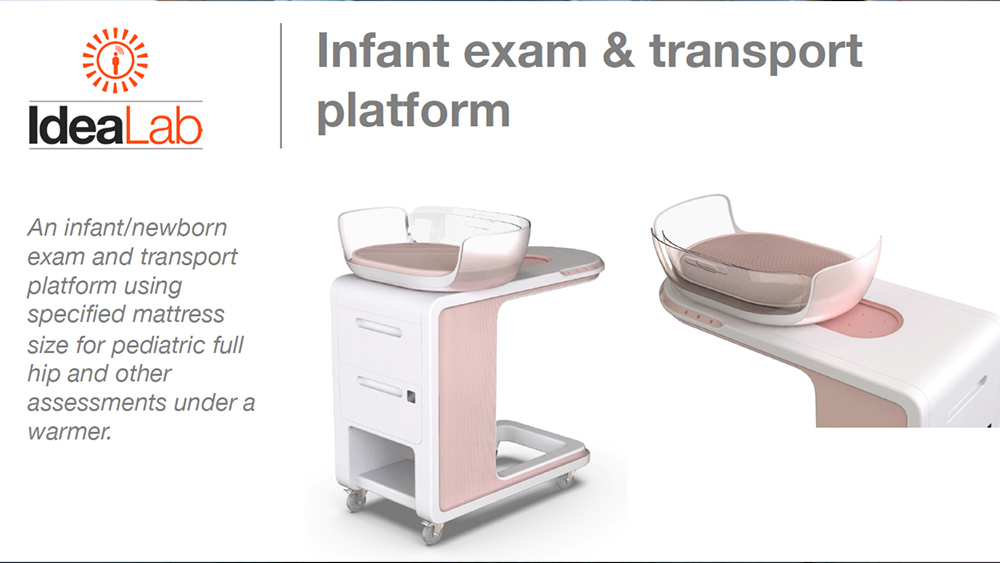 IdeaLab infant exam and transplant platform rendering