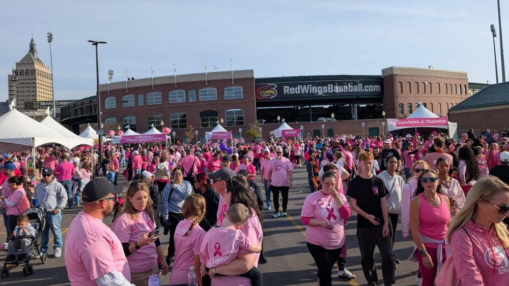 Group of people at Making Strides Walk in 2025