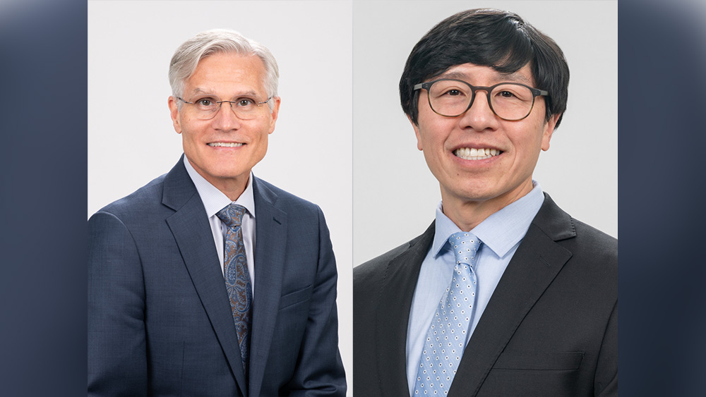 Left to right - Dr. Robert Mayo and Dr. Leslie Wong