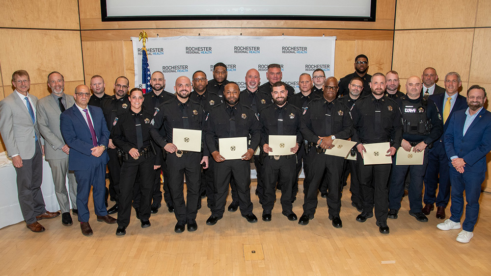 Rochester Regional Health peace officer graduation ceremony