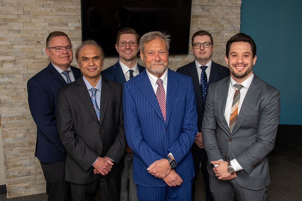 Six vascular surgeons standing for photo