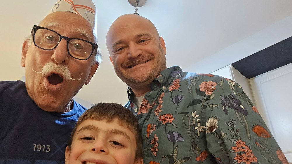 Steve Krull with grandchildren