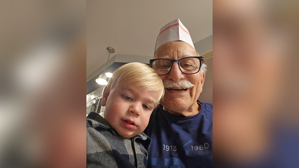 Steve Krull with grandchild