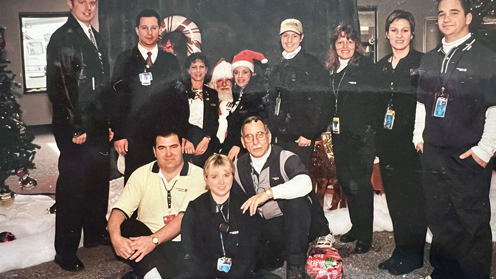 Steve Krull with work colleagues