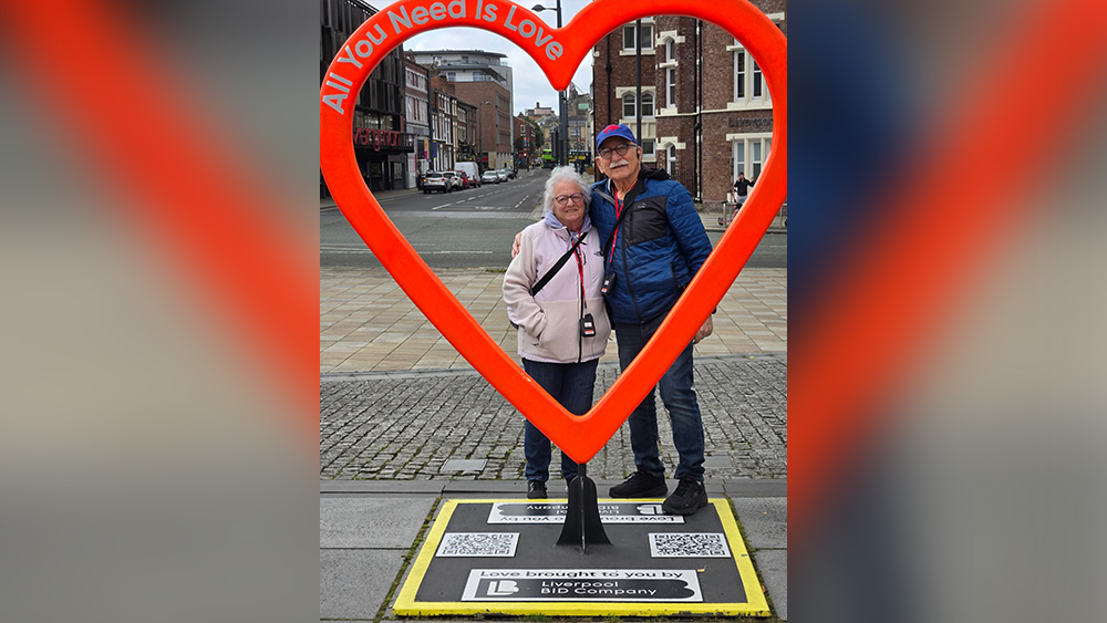 Steve and Ellen Krull in Liverpool