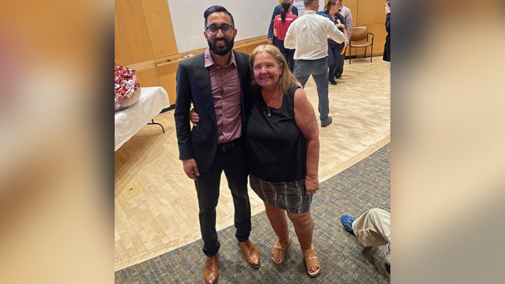 Dr Vishal Parikh and Suzanne Healey