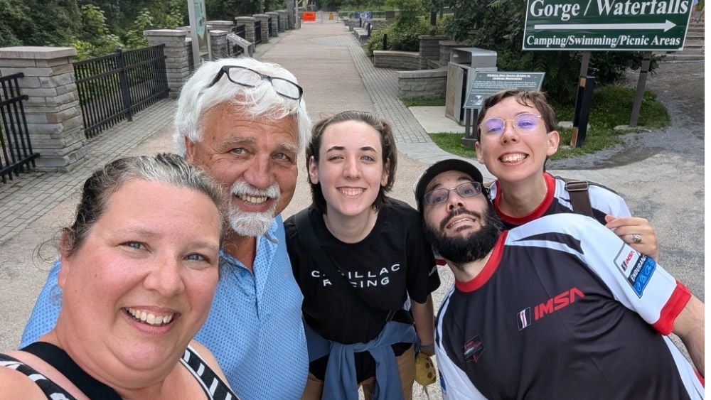 Tracey Zimmerman with her family