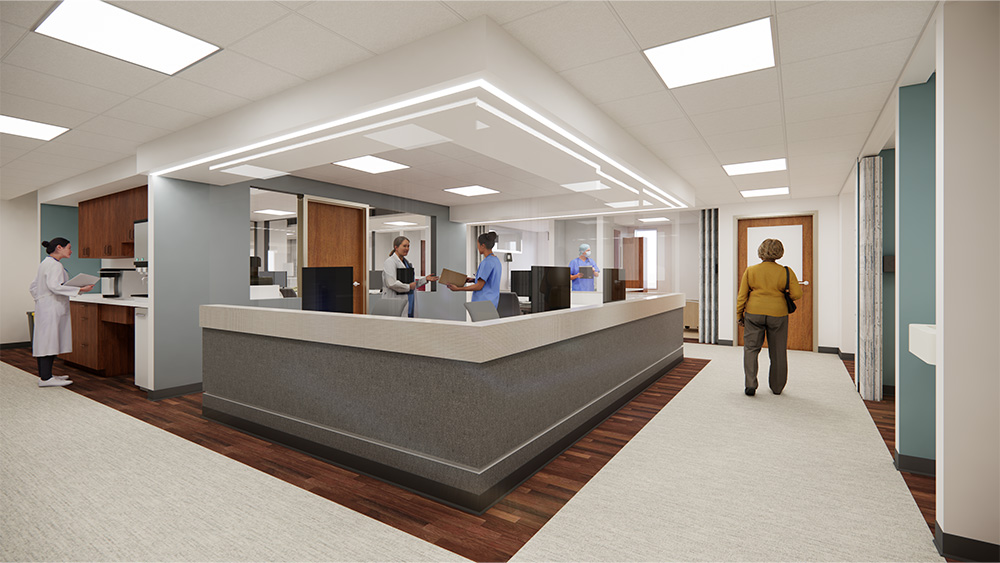 Rendering of infusion nursing station