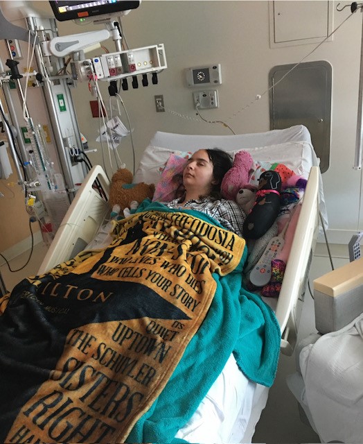 Reagan Cutler undergoing treatment