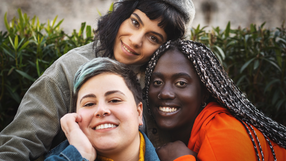 LGBTQ people smiling