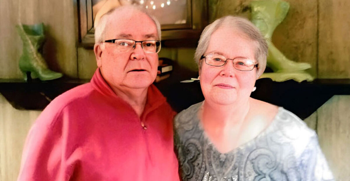 Kay Sullivan and her husband at their 50th wedding anniversary party