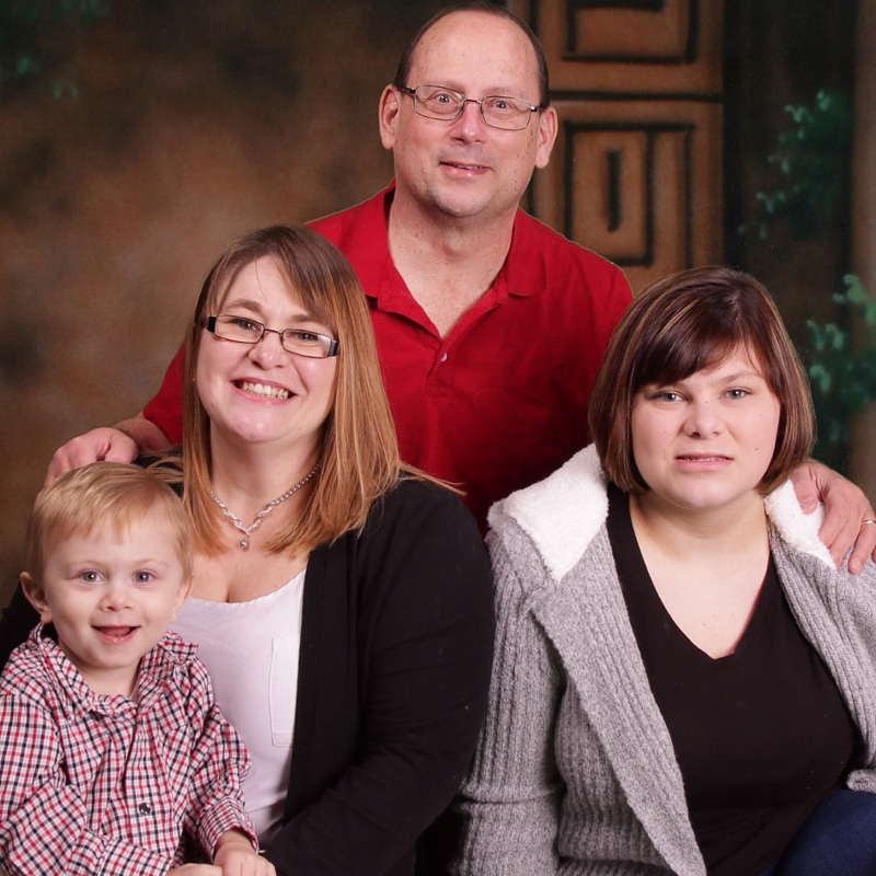 Guy with his family