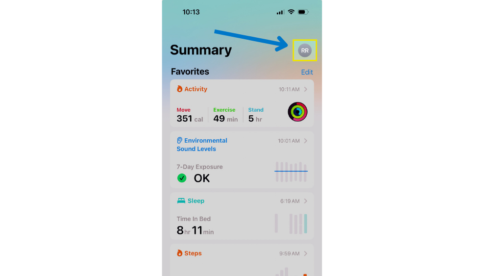 Screenshot for setting up emergency contact in iPhones
