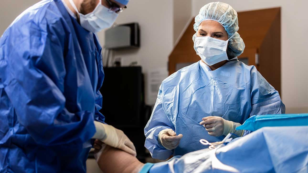 doctor performing a surgery